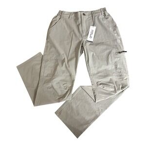 NONWE‎ Men's Outdoor Quick Dry Water-Resistant Hiking Pants 28x30 Tan NWT